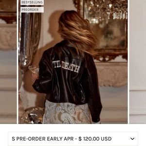 “TIL DEATH” leather jacket - 12th Tribe